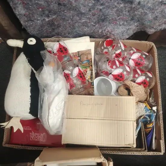 LOT ASST GLASSWARE ETC