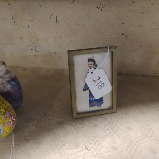 19THC CHINESE MINI W/C ON PITH PAPER