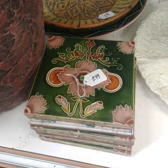 6X ASSORTED OLD TILES