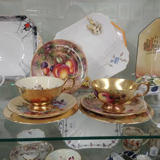 2 AYNSLEY C/S/P (1 AF) + WORCESTER PLATE