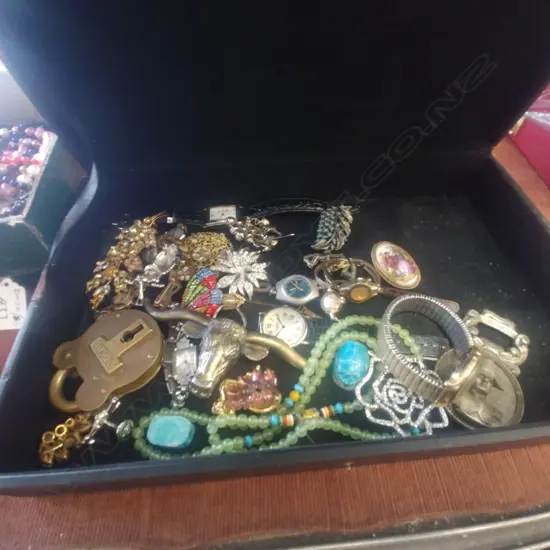 BOX OF COSTUME JEWELLERY