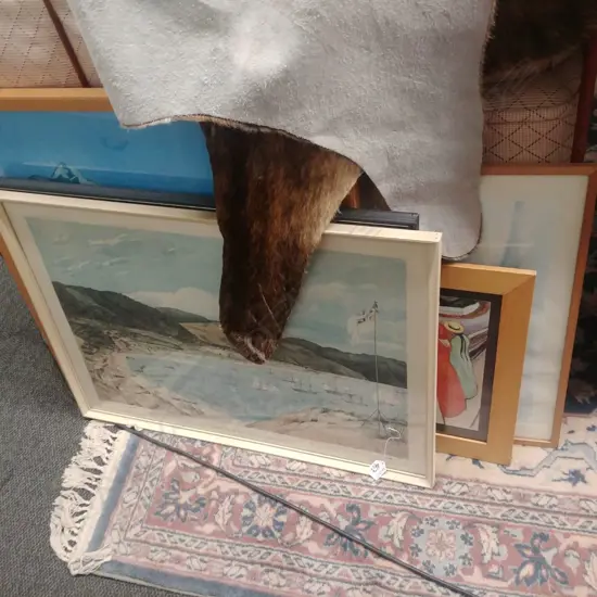 RITA ANGUS PRINT+4 ASST FRAMED ARTWORKS