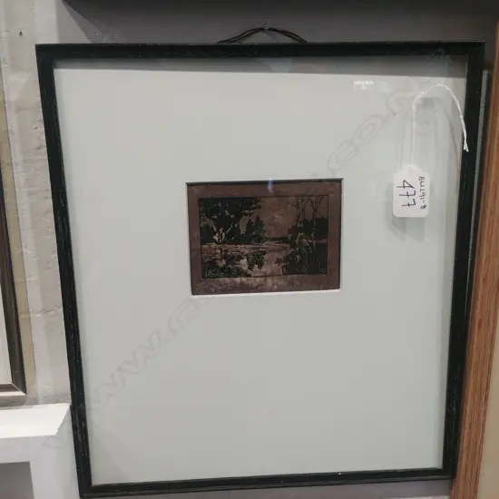 HILDA WISEMAN WOODBLOCK LANDSCAPE