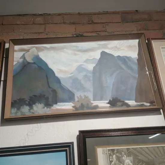 OIL BY JOAN FANNING RAIN AT MILFORD