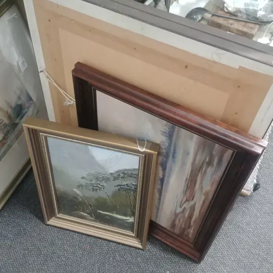 THREE LANDSCAPE OILS