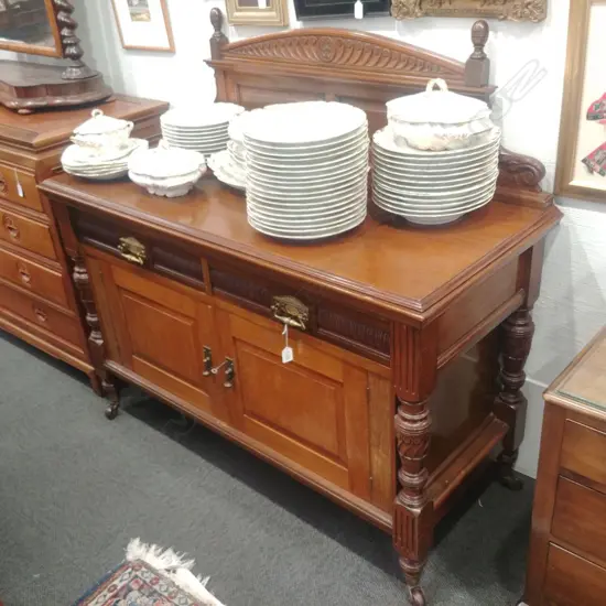 19THC MAHOGANY SIDEBOARD