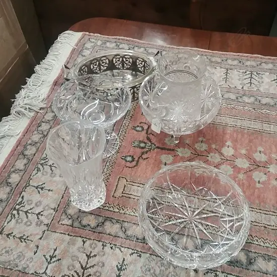 6 GLASS/CRYSTAL ITEMS