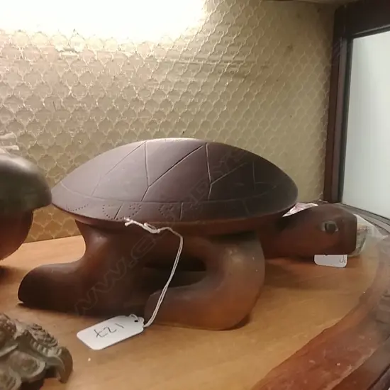 FOLK ART TURTLE JEWELLERY BOX