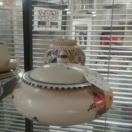 RETRO POOLE VASE + LIDDED POT