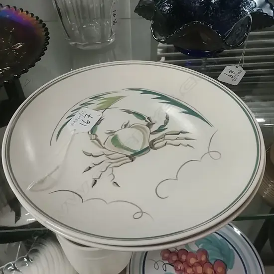 2 RETRO POOLE PLATES D220MM