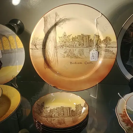 R/D PLATE + 6 DISHES CASTLES