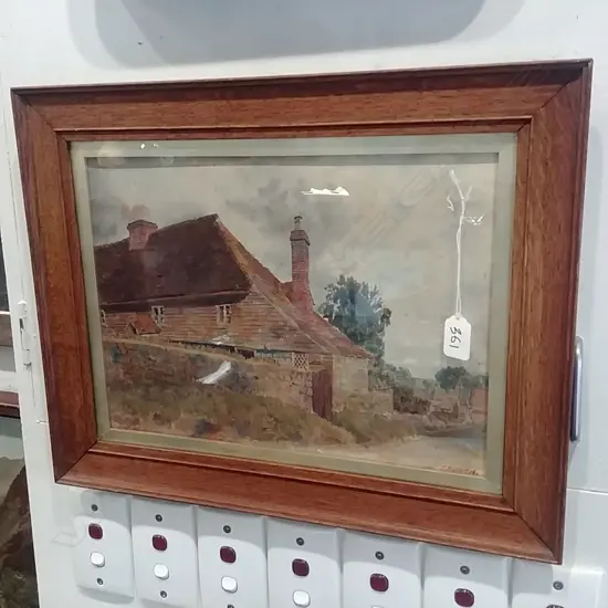 COUNTRY HOUSE W/C SGND J. HUTCHINGS