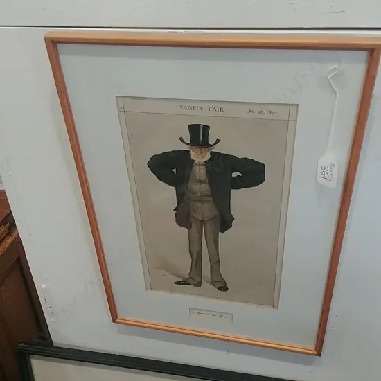 LATE 19THC VANITY FAIR CARICATURE PRINT