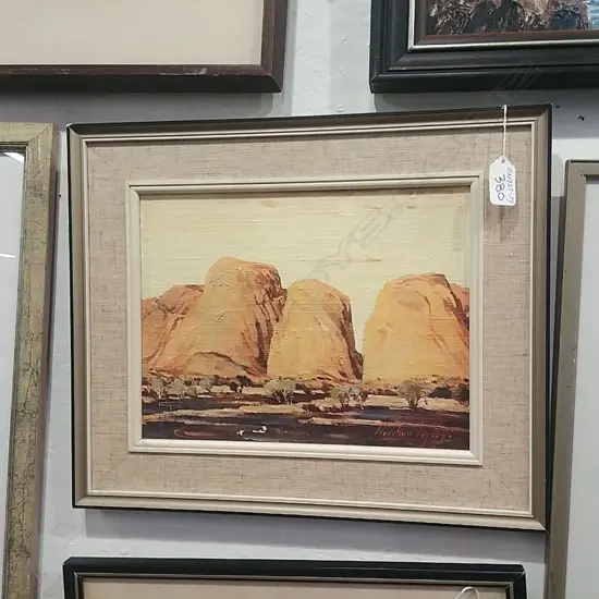 CHARLTON EDGAR OIL-  EVENING GLOW - THE OLGA MONOLITHS