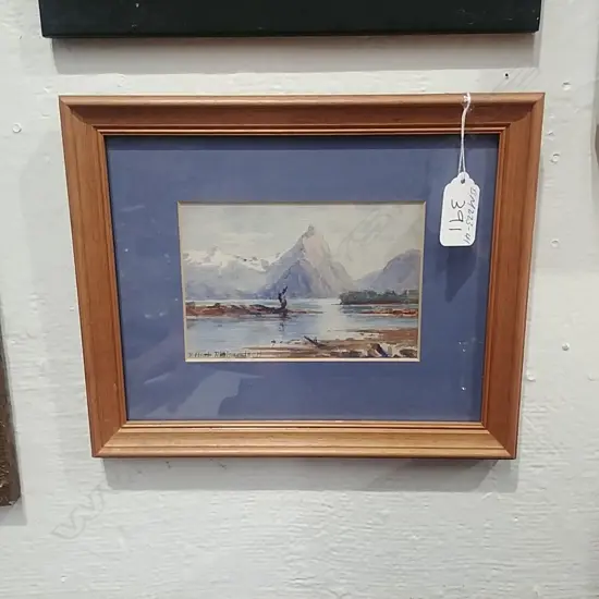 ETHEL RICHARDSON W/C MITRE PEAK & FIORD