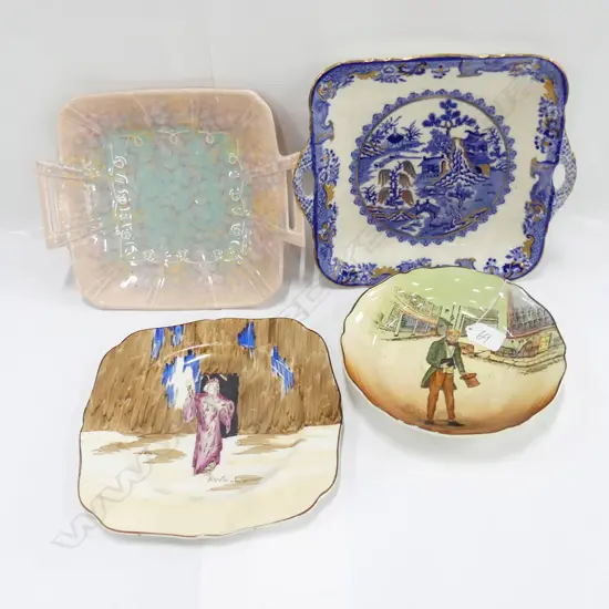 4 PLATES: MASONS, DOULTON, TUNSTALL, BESWICK