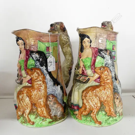 PR BURLEIGH WARE CHARACTER JUGS 'OLD FEEDING TIME'