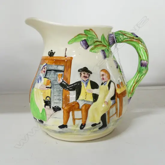 CROWN DEVON MUSICAL CHARACTER JUG AULD LANG SYNE
