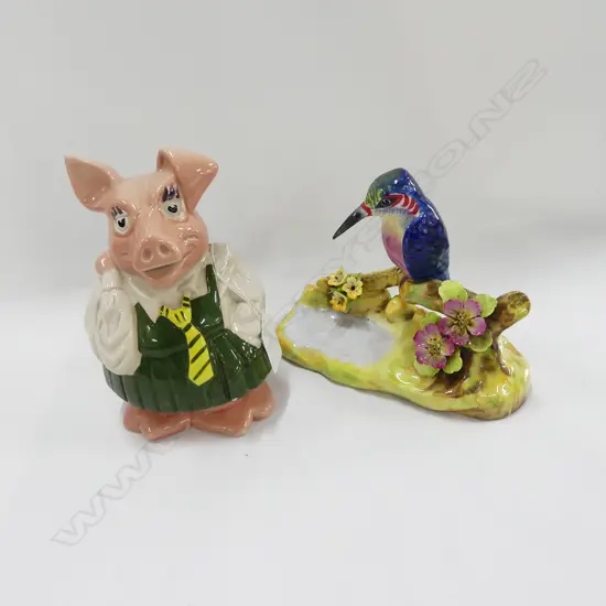 WADE PIG MONEYBANK + BRIDGEWOOD KINGFISHER