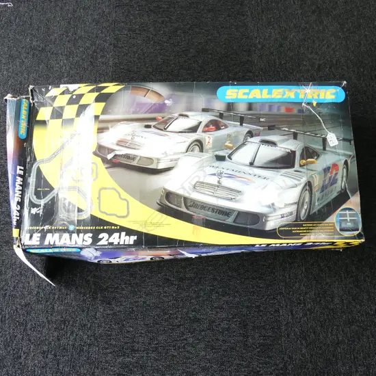 SCALEXTRIC LE MANNS 24HR  RACE CAR SET BOXED