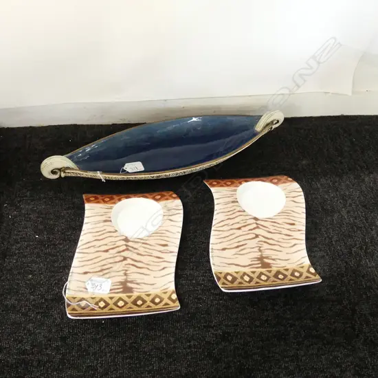 PR VILLROY & BOCH DISHES + TROUGH BOWL