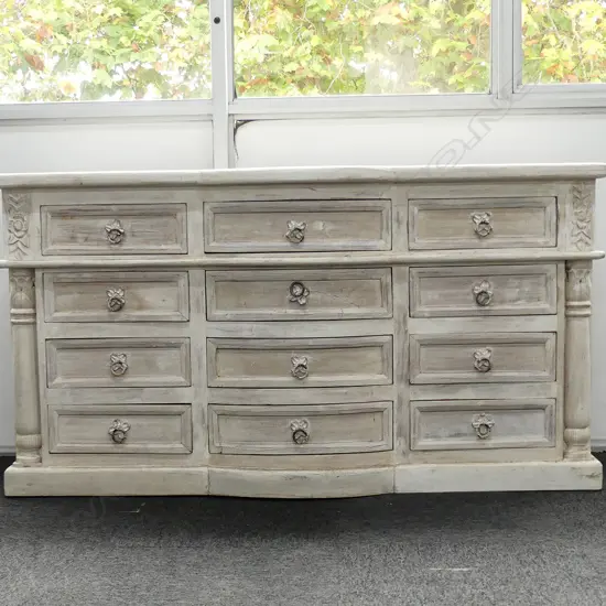 LIME WASHED CHEST OF DRAWERS