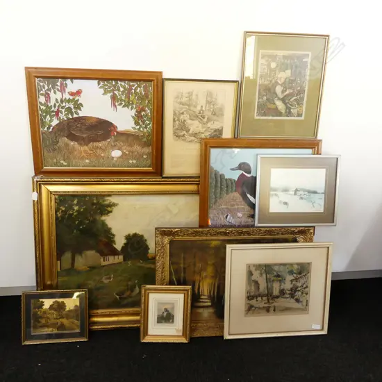 10 VARIOUS PRINTS/ARTWORKS