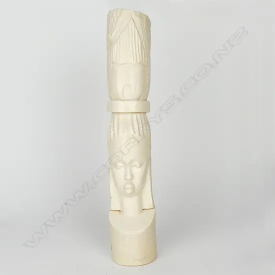 An African old carved ivory tusk section