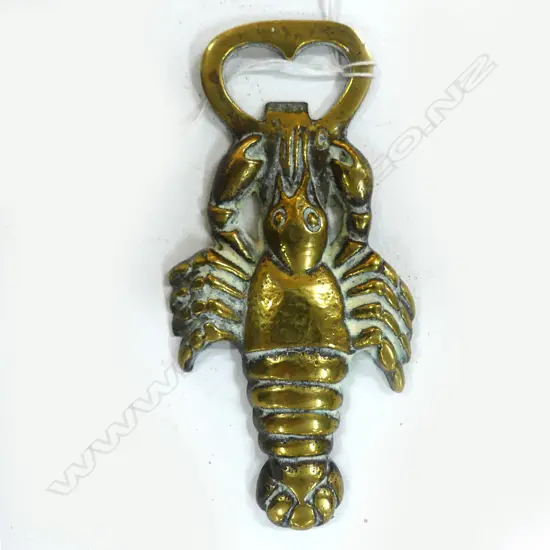 BRASS LOBSTER BOTTLE OPENER, L. 115MM