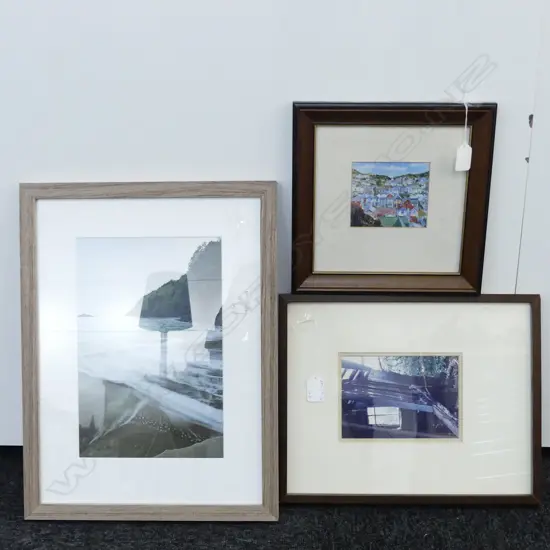 2X LGE STILL LIFE ART WORKS; 1X SMALL WELLINGTON SCENE