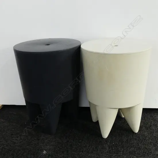 PR PHILLIPPE STARCK 'BUBU' STOOLS/CONTAINERS, H. 440MM
