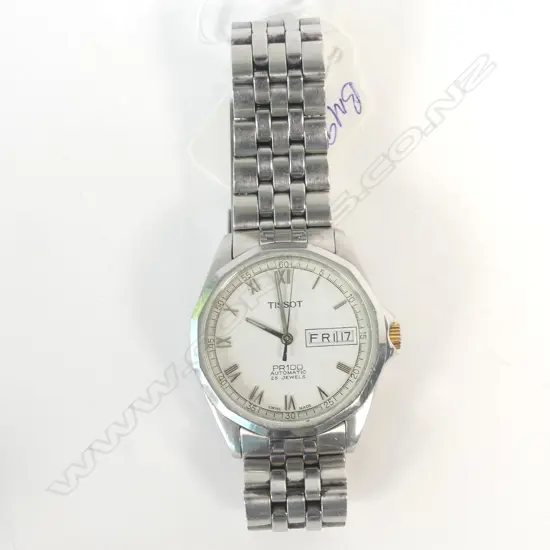 S/STEEL GENTS TISSOT AUTO WRISTWATCH #18303