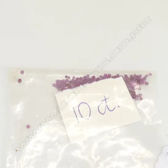10CT OF SMALL FACET CUT RUBIES