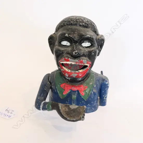 GREEDY BOY MONEY BOX BLUE 150MM H