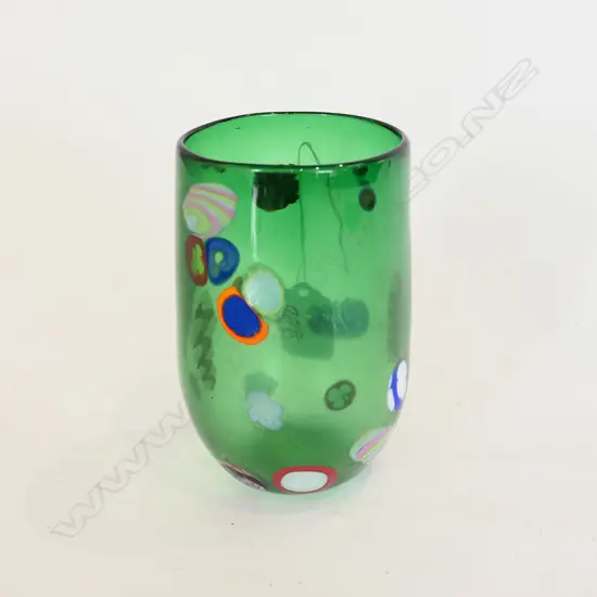 GARY NASH SIGNED VASE '98 135MM H