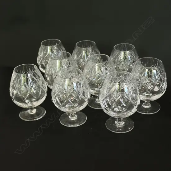 9 WEBB CORBETT BRANDY GLASSES 