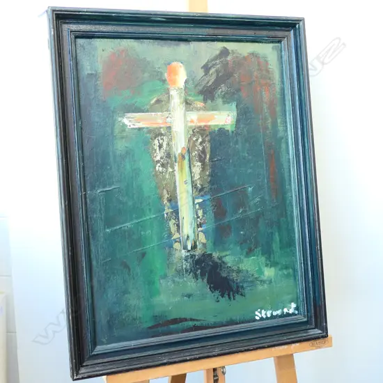 STEWART MACKAY 'FIELD PUNISHMENT WWI' 695MM H 540MM W OIL