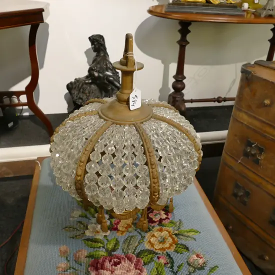 ORNATE CRYSTAL LIGHT FITTING