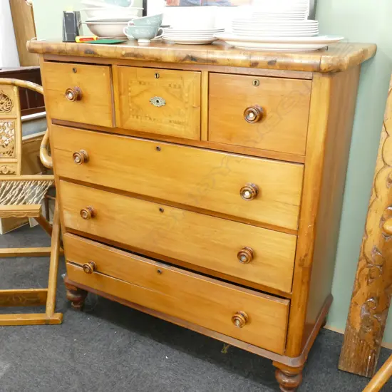 6 DRAWER COLONIAL CHEST AF - REQUIRES ATTENTION 1180MM W 1230MM H