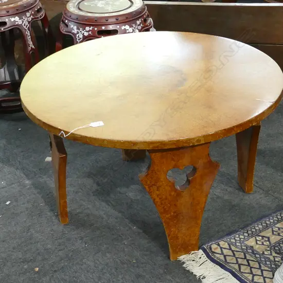 CIRCULAR BURR TOTARA LOW TABLE DIA. 770MM