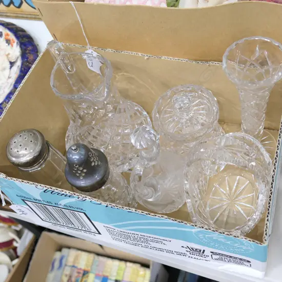 BOX LOT ASST. CRYSTAL 