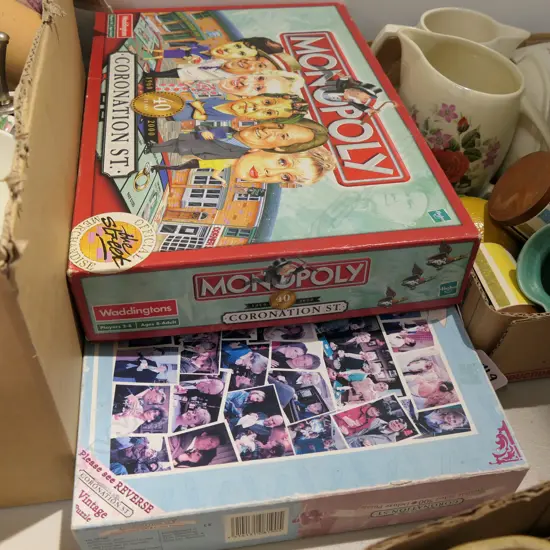 CORONATION STREET JIGSAW + MONOPLY GAME