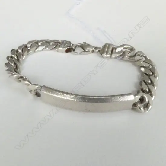 S.SILVER GENTS I.D. BRACELET