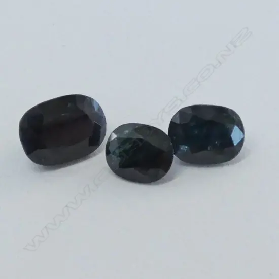 3 OVAL FACET CUT LOOSE SAPPHIRES