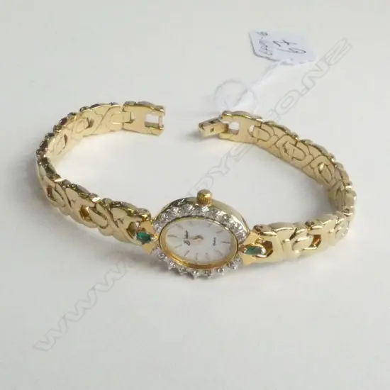 LADIES BELAIR DRESS WRISTWATCH DIAMOND FRAMED BEZEL