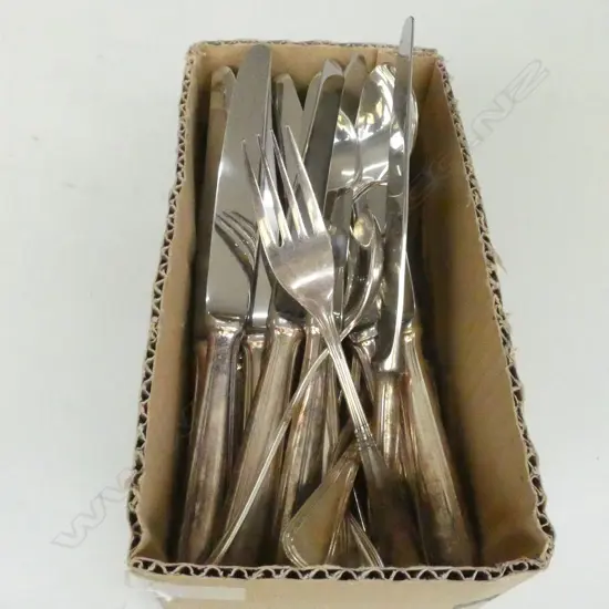 BOX LOT ELKINGTON CUTLERY