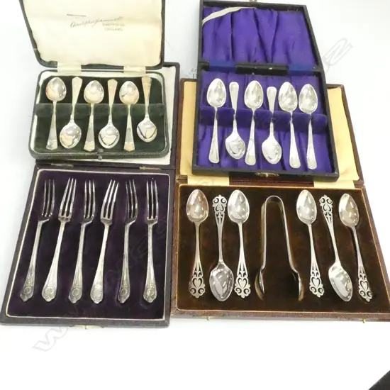 4 BOXES OF E.P CUTLERY