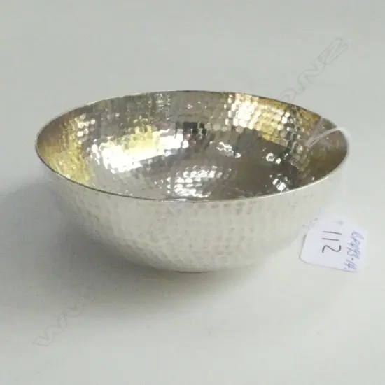 SILVER ARTS & CRAFTS BEATEN BOWL CHESTER 1921