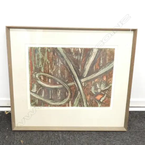 ALISON PICKMERE ENGRAVING FLIGHT OF THE FANTAIL 370 X 520 MM