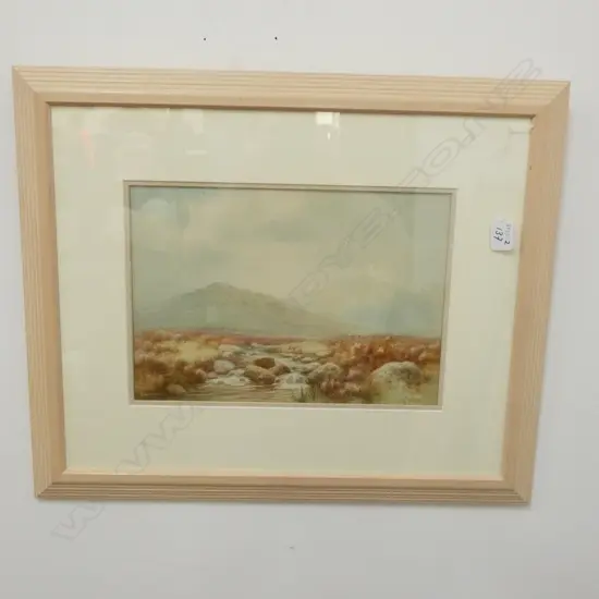 LEWIS MORTIMER W/C LANDSCAPE 'WEST MILL, OKEHAMPTON'